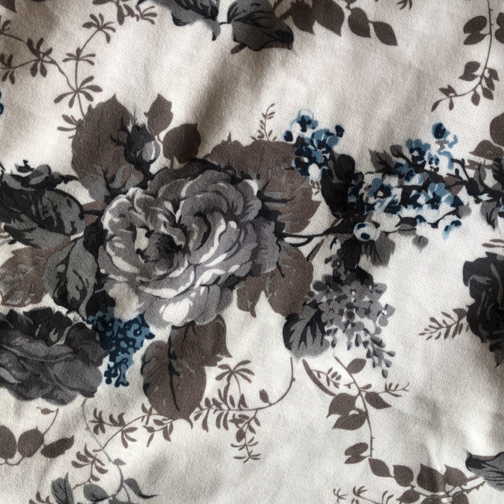 Tom’s Ware Skater Dress White Blue & Grey Floral M - Picture 5 of 6